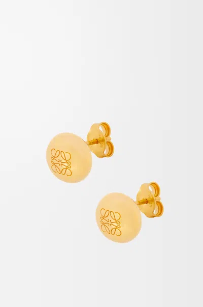 Loewe Anagram Pebble Earrings For Woman In Gold