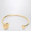 Loewe Anagram Pebble Gold Rigid Bracelet In Metal