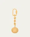 Loewe Logo Details Key Chain In Gold