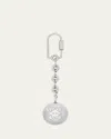 Loewe Anagram Pebble Keyring In Brass In Silver