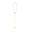 Loewe Anagram Pebble Necklace In Sterling Silver And Lapis Lazuli In Gold