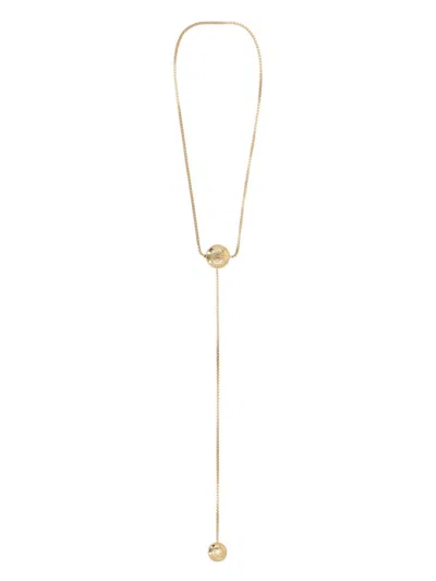 Loewe Anagram Pebble Necklace In Gold
