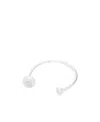 Loewe Anagram Pebble Open Bracelet In Gray