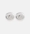 Loewe Anagram Pebble Sterling Silver Stud Earrings In Silver