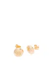 Loewe `anagram Pebble` Stud Earrings In Metallic