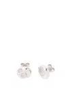 Loewe `anagram Pebble` Stud Earrings In White