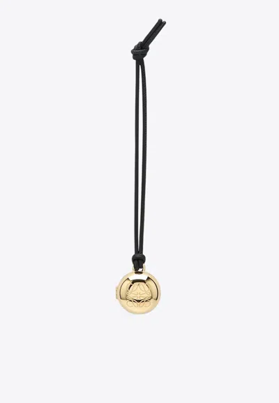 Loewe Anagram Pebbled Locket Bag Charm