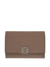 Loewe Anagram Small Vertical Wallet In Brown