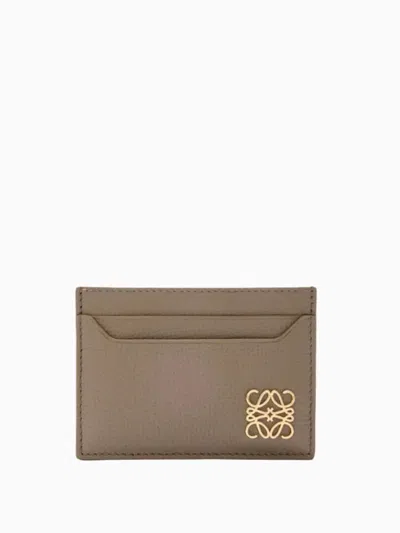 Loewe Anagram Plain Cardholder In Neutral