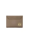 Loewe Anagram Plain Cardholder In Pebble Grained Calfskin In Brown