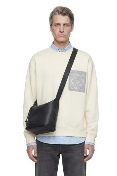Loewe Anagram Pocket Sweater In White