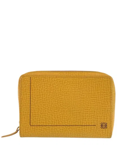 Loewe Anagram Pouch (authentic Pre-loved) In Yellow