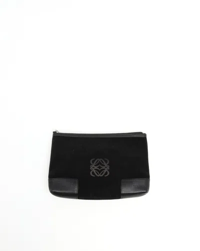 Loewe Anagram Pouch In Black
