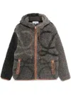 Loewe Anagram-print Hooded Jacket In Grey