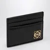 Loewe Anagram Puffer Black Card Holder In Black