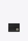 Loewe Anagram Puffer Leather Cardholder In Black