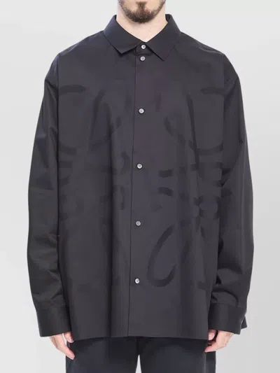 LOEWE ANAGRAM RELAXED FIT COTTON SHIRT