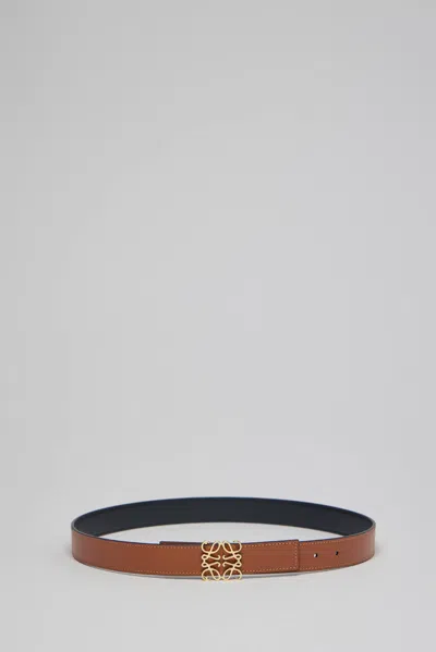 Loewe Anagram Reversible 2.8cm Belt In Brown