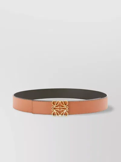 Loewe Anagram Reversible Belt 3.5 Cm In Brown