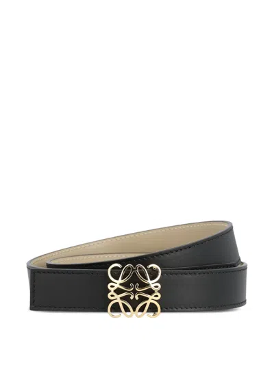 Loewe Anagram Reversible Belt In Black