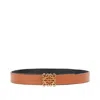 Loewe Anagram Belt In Smooth Calfskin In Brown