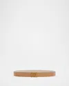 Loewe Anagram Reversible Leather Belt In White