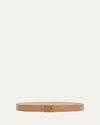 Loewe Anagram Reversible Leather Belt In Multi