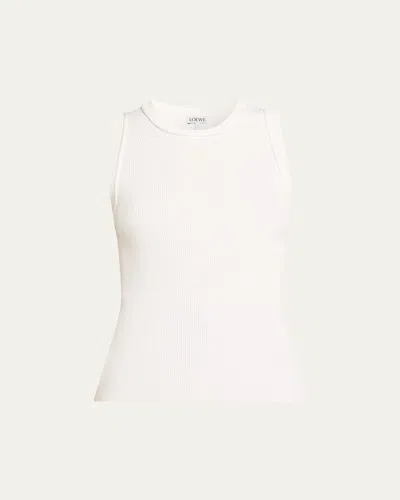 Loewe Anagram Rib Tank Top In White