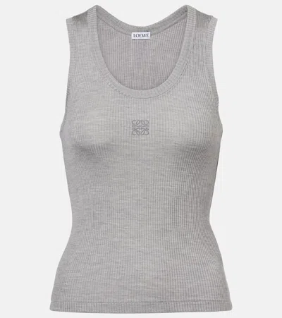 Loewe Anagram Tank Top In Gray