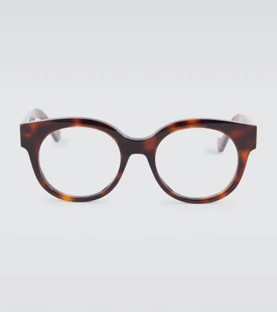 Loewe Anagram Round Glasses In Transparent
