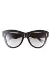 Loewe Anagram Round Sunglasses In Black