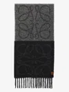 Loewe Anagram Scarf Scarves And Foulards Beige In Gray
