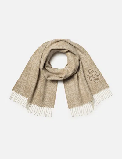 Loewe Anagram Scarf In Sand
