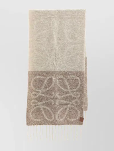 Loewe Anagram Scarf Alpaca Wool Blend