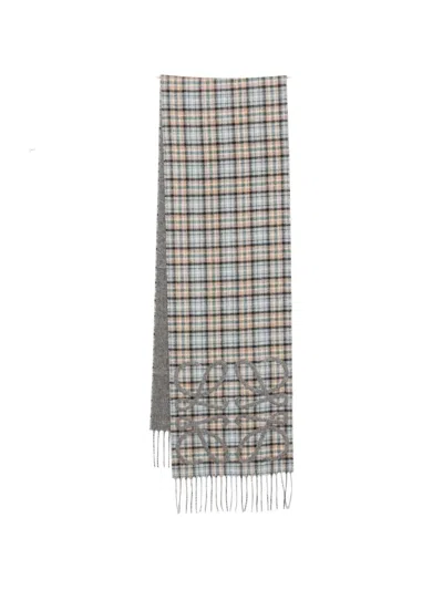 Loewe Anagram Scarf In Gray