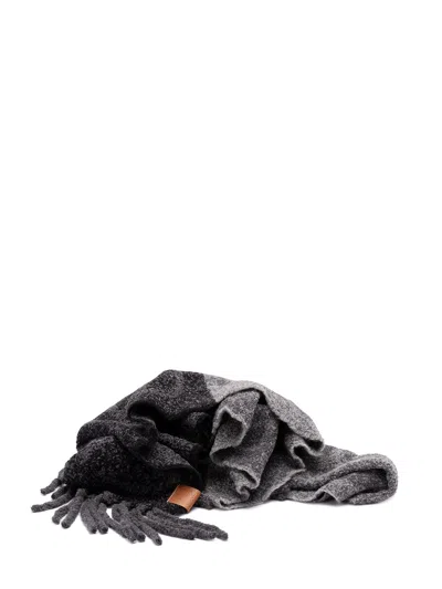LOEWE `ANAGRAM` SCARF IN ALPACA AND WOOL