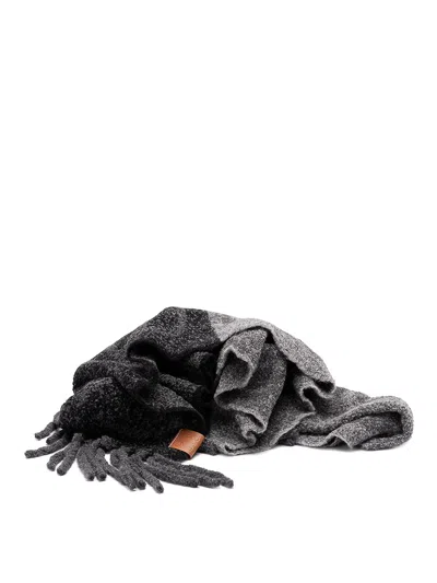 Loewe `anagram` Scarf In Gray