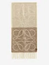 Loewe Anagram Scarf In Alpaca And Wool