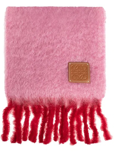 Loewe Anagram Scarf In Pink