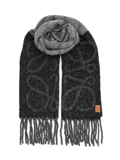 Loewe Anagram Scarf Scarves And Foulards Beige In Multi