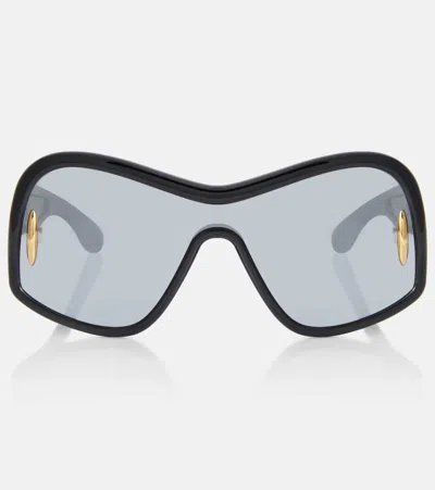 Loewe Shield Frame Sunglasses In Black