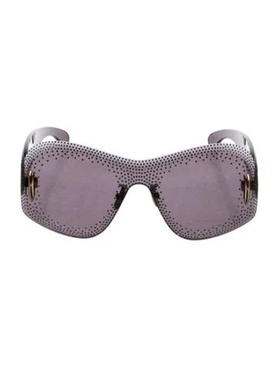 Pre-owned Loewe Anagram Shield Sunglasses W/ Tags In Black