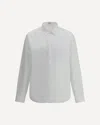 Loewe Embroidered Anagram Long-sleeved Shirt In White