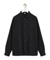 Loewe Anagram Logo-jacquard Cotton-twill Shirt In Black