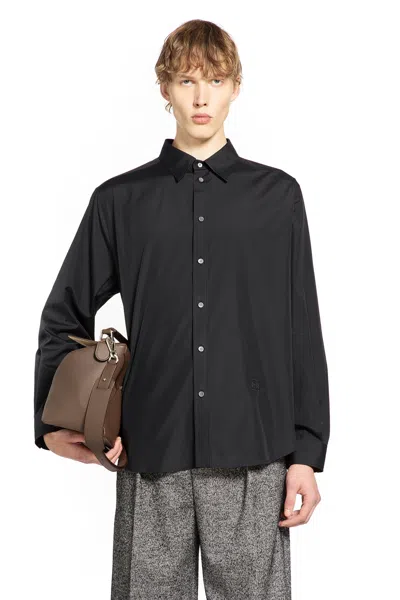 Loewe Anagram Shirt In Cotton In Black