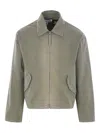 Loewe Paula's Ibiza Anagram Cotton Jacket In Green