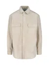 Loewe Anagram Shirt Jacket In Neutral