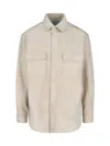 Loewe Anagram Shirt Jacket In Neutral