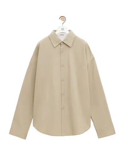 Loewe Anagram Shirt In Beige