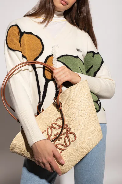 Loewe ‘anagram' Shopper Bag In Beige